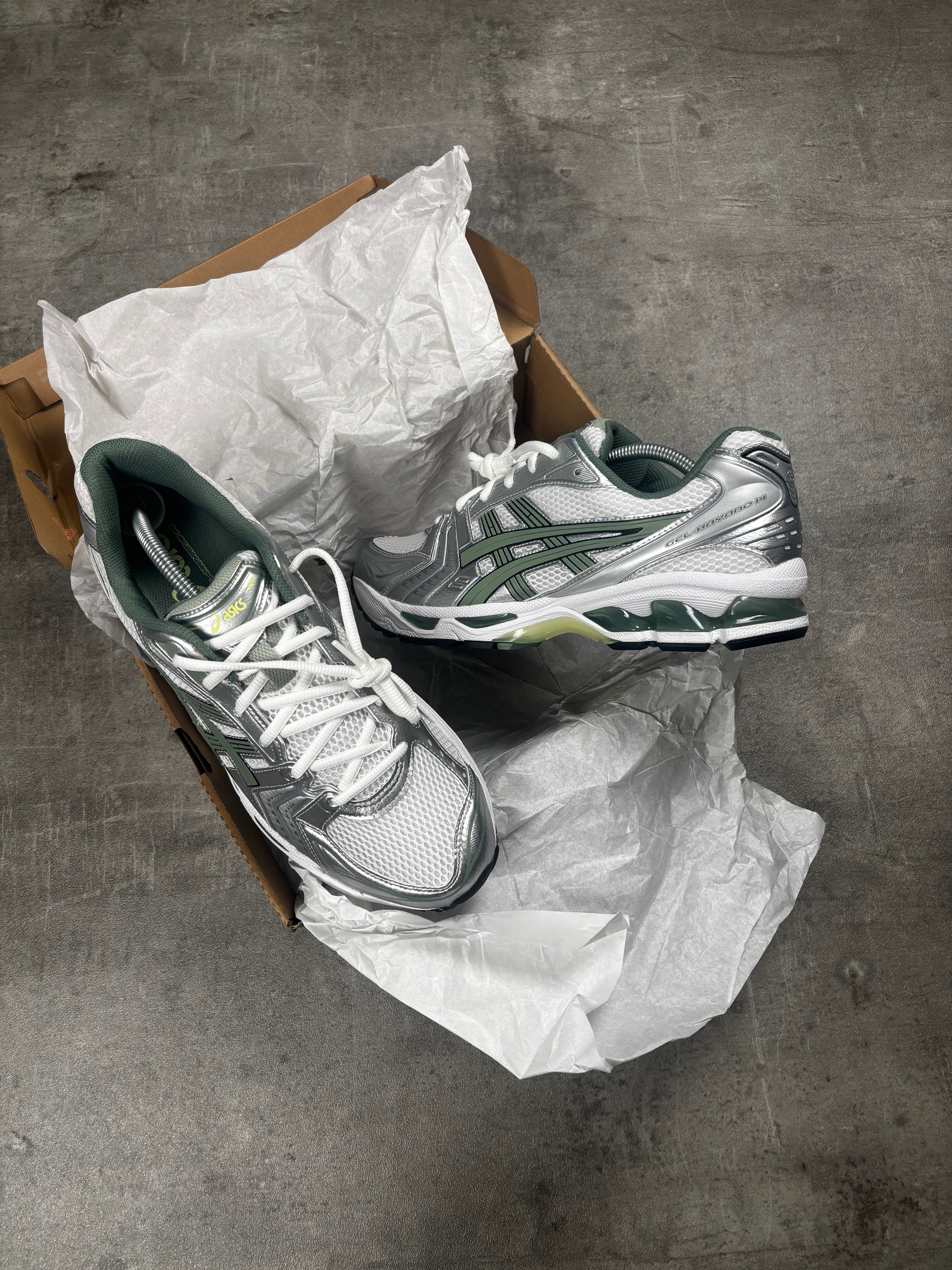 ASICS GEL-KAYANO 14 WHITE/SLATE GREY