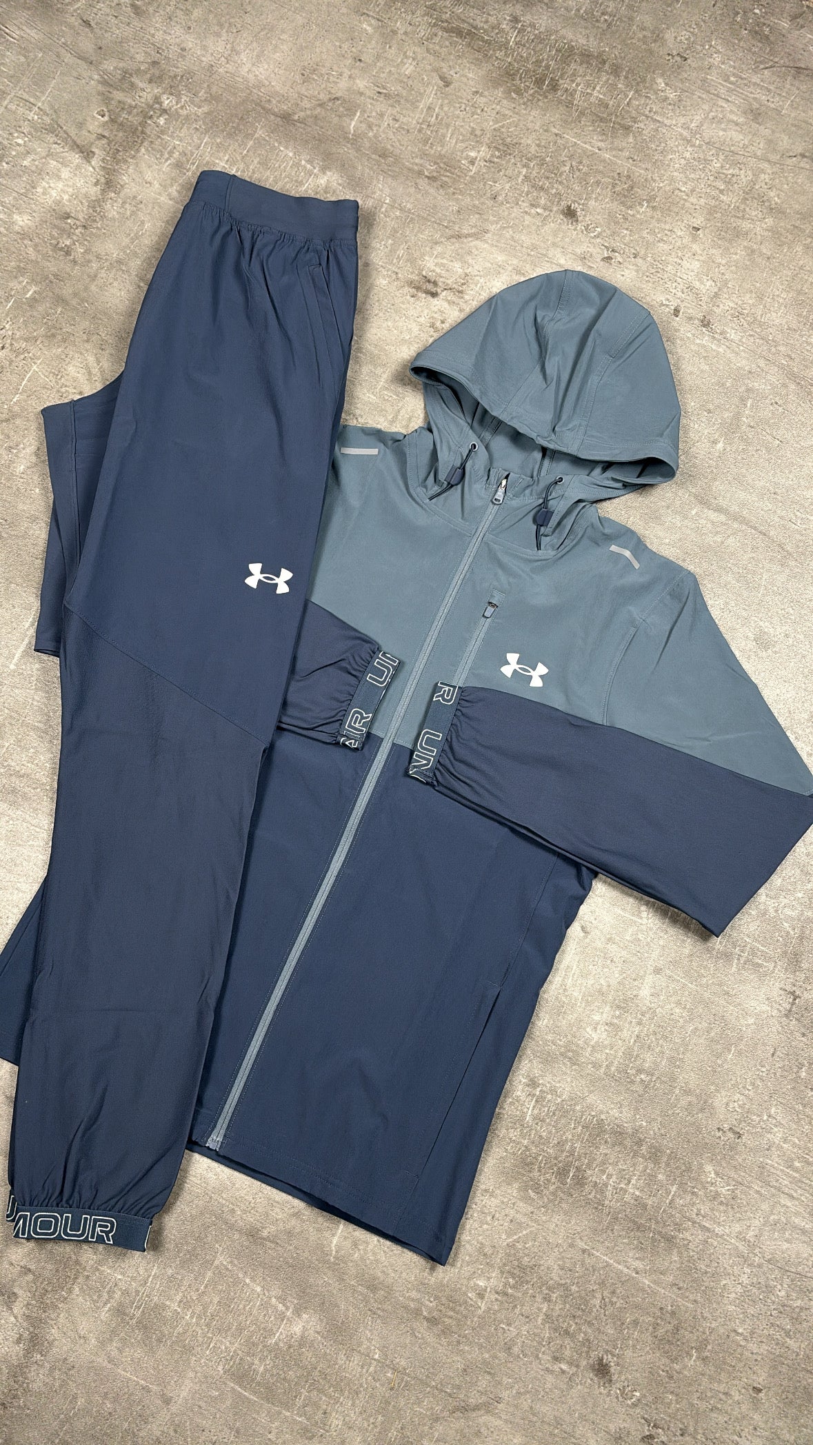 UNDER ARMOUR VANISH TRACKSUIT GREY NAVY