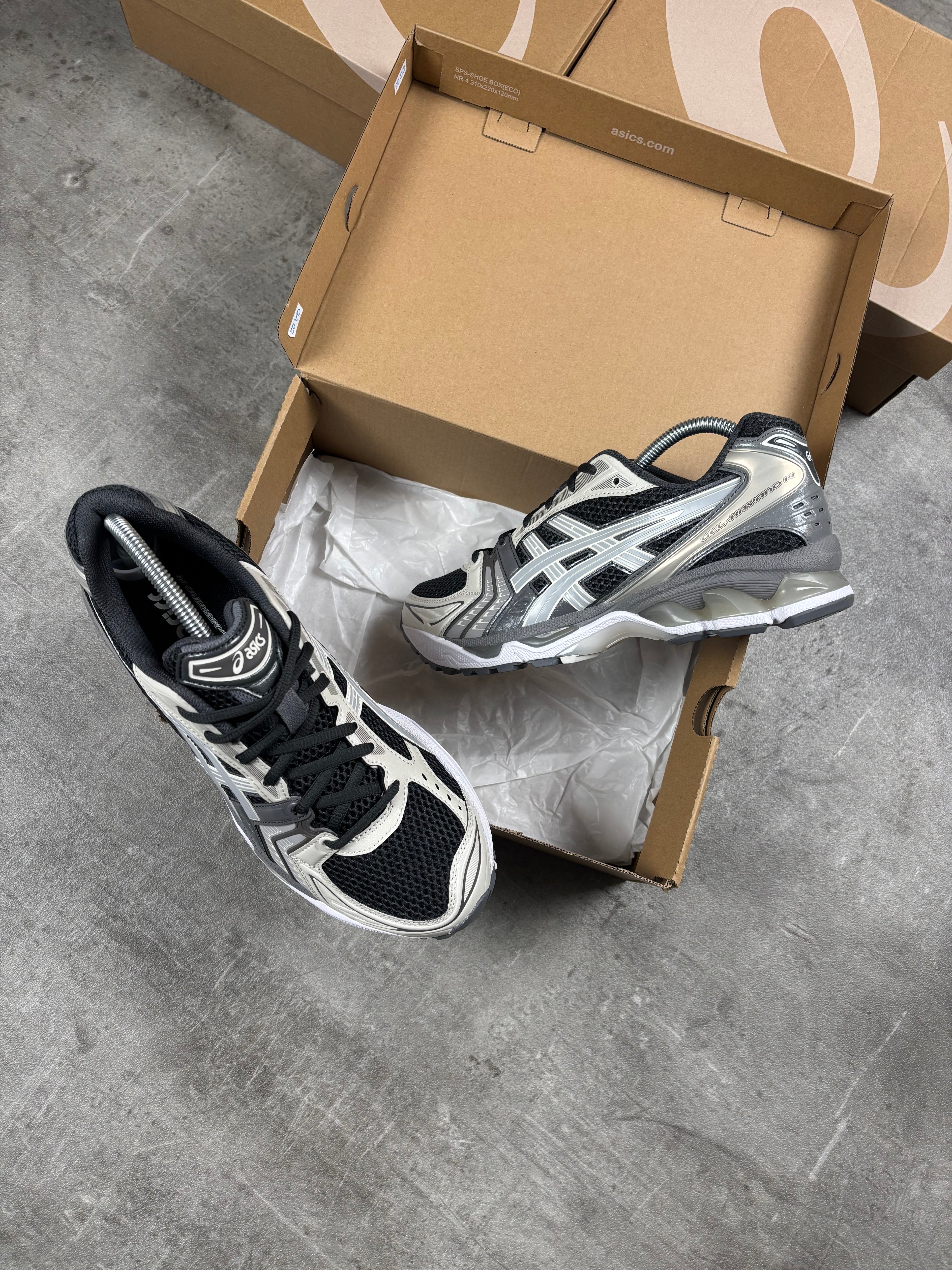 ASICS GEL-KAYANO 14 OBSIDIAN/CEMENT GREY